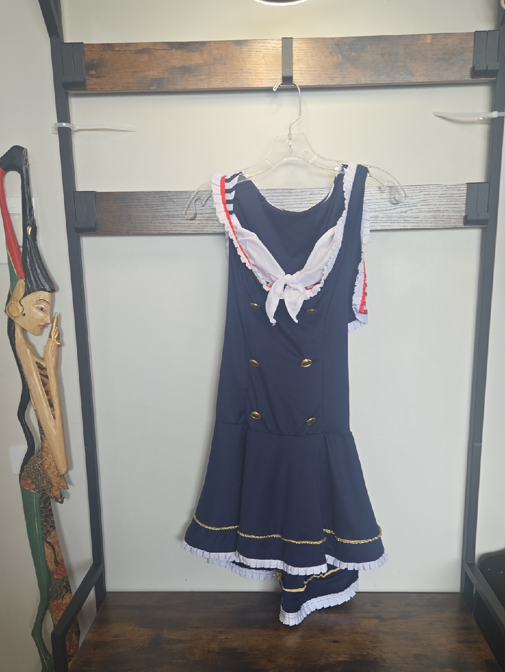 eye candy Navy and White Costume Label Image